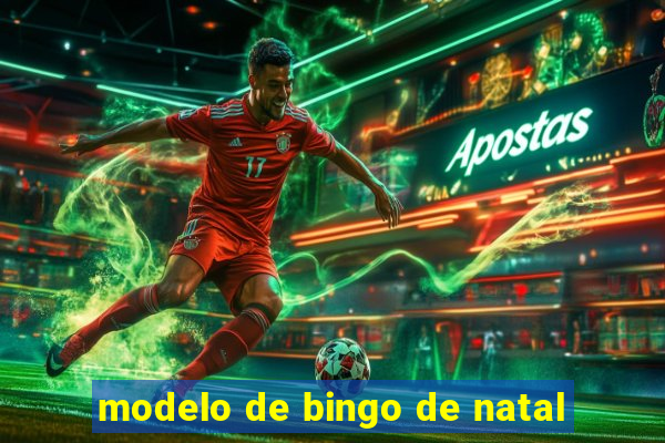 modelo de bingo de natal